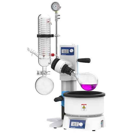 Cole Parmer RV-200-2-120 Manual Lift Rotary Evaporator, 2 L; 120 VAC 5241192